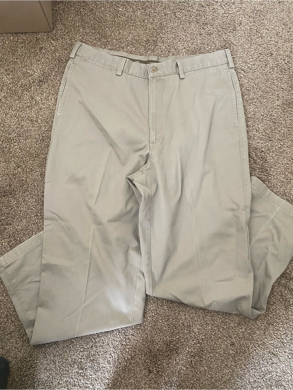 Savane Men's Straight Chinos in Light Beige
